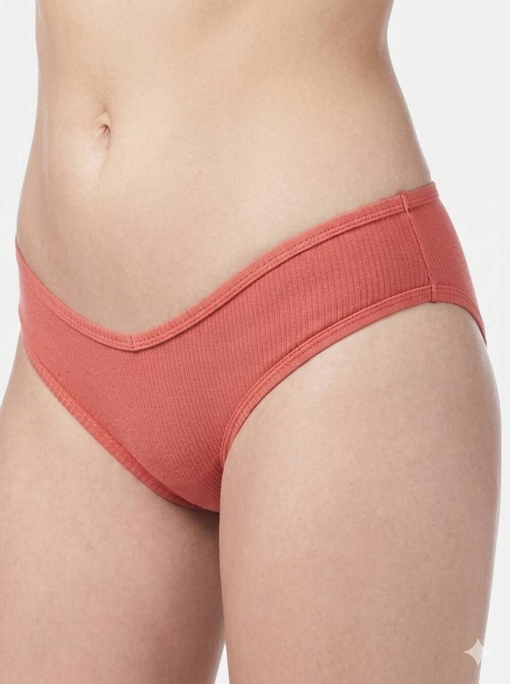 🔺️NWT Clay Brick Cotton Ribbed Cheeky Panties Small